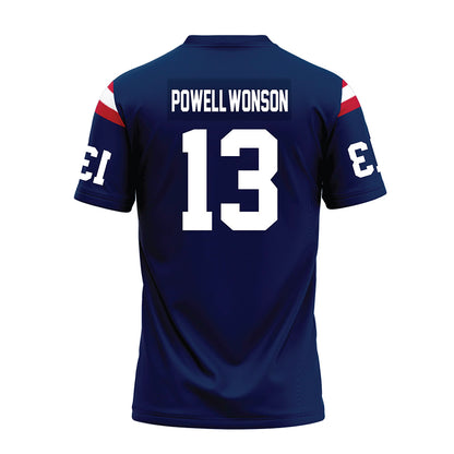 FAU - NCAA Football : Jahmari Powell-Wonson - Blue Premium Football Jersey-1