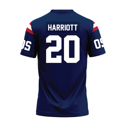 FAU - NCAA Football : Joshua Harriott - Blue Premium Football Jersey-1