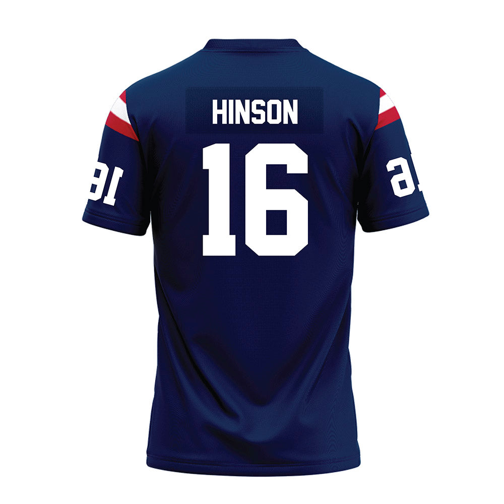 FAU - NCAA Football : MJ Hinson - Blue Premium Football Jersey-1