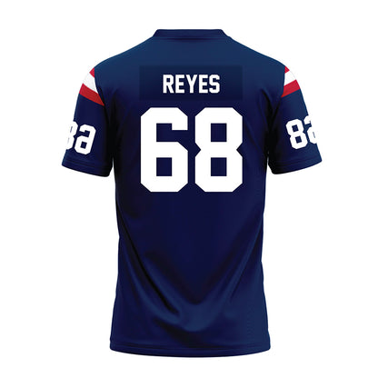 FAU - NCAA Football : Manuel Reyes - Blue Premium Football Jersey