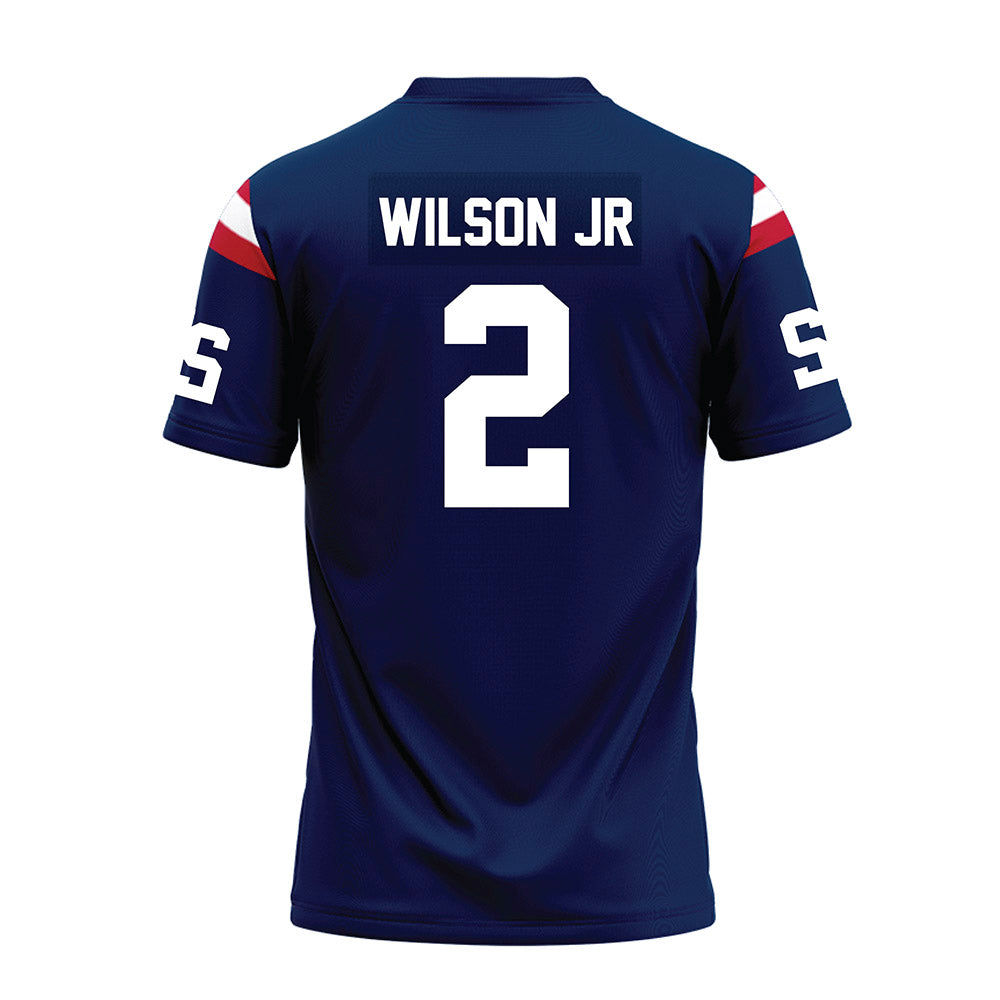 FAU - NCAA Football : Sean Wilson Jr - Blue Premium Football Jersey-1