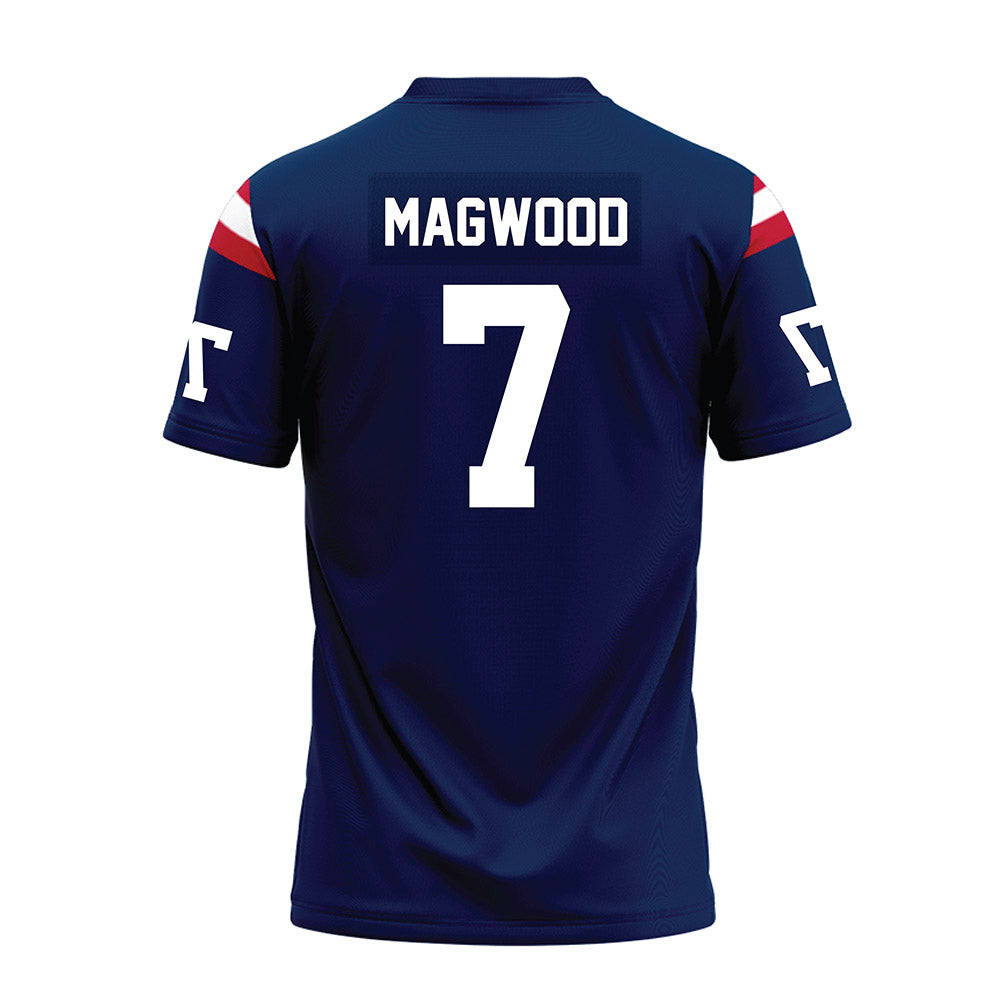 FAU - NCAA Football : Jordan Magwood - Blue Premium Football Jersey-1