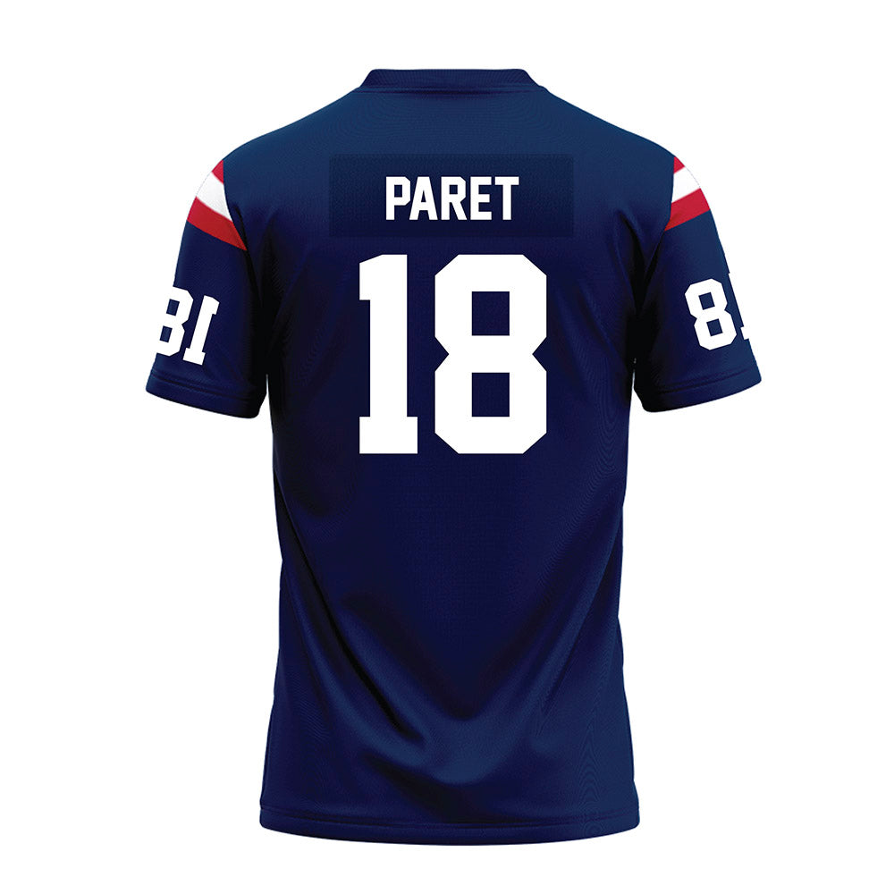 FAU - NCAA Football : Zion Paret - Blue Premium Football Jersey-1