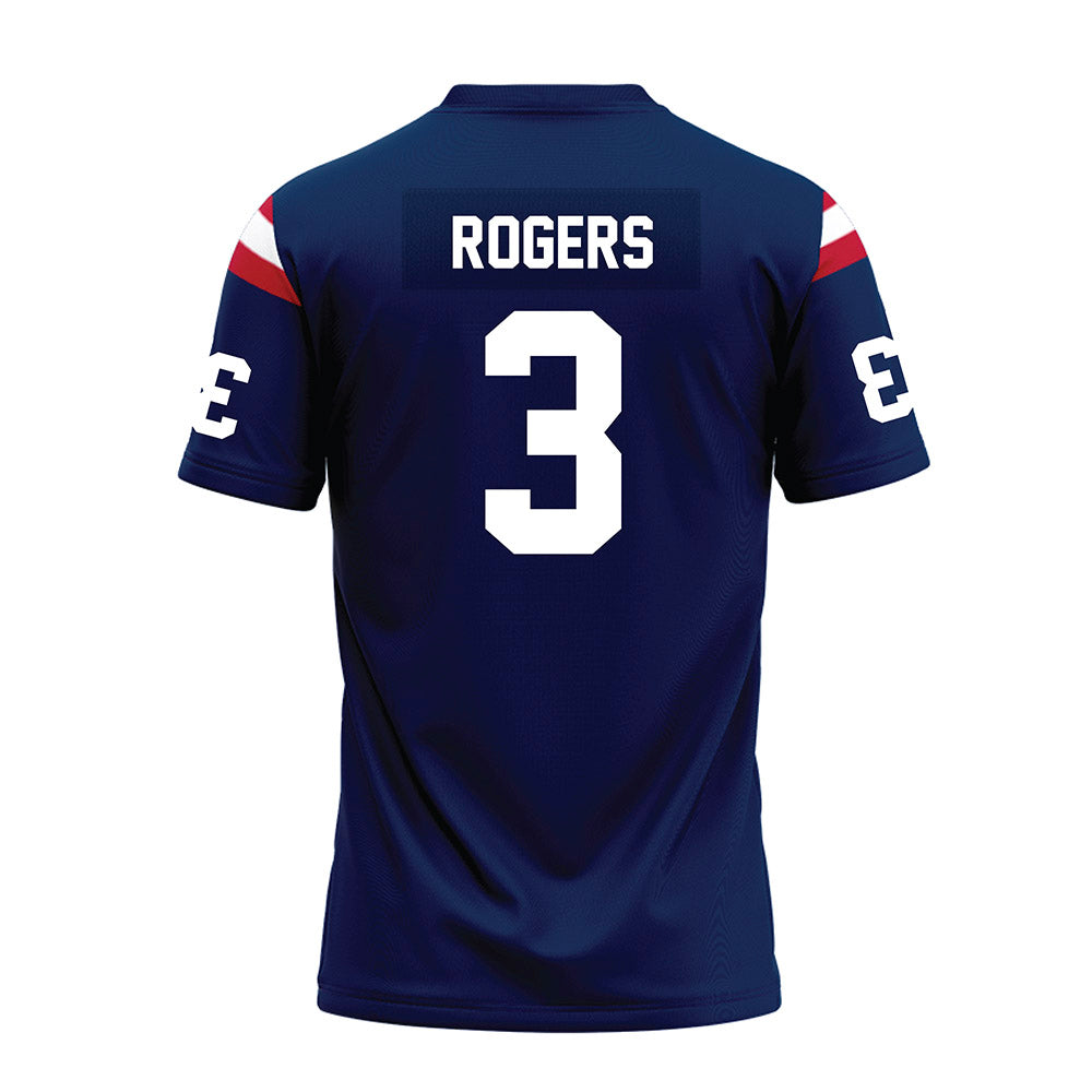 FAU - NCAA Football : Derrick Rogers - Blue Premium Football Jersey-1