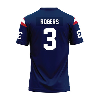 FAU - NCAA Football : Derrick Rogers - Blue Premium Football Jersey-1