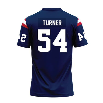 FAU - NCAA Football : Nikolas Turner - Blue Premium Football Jersey-1
