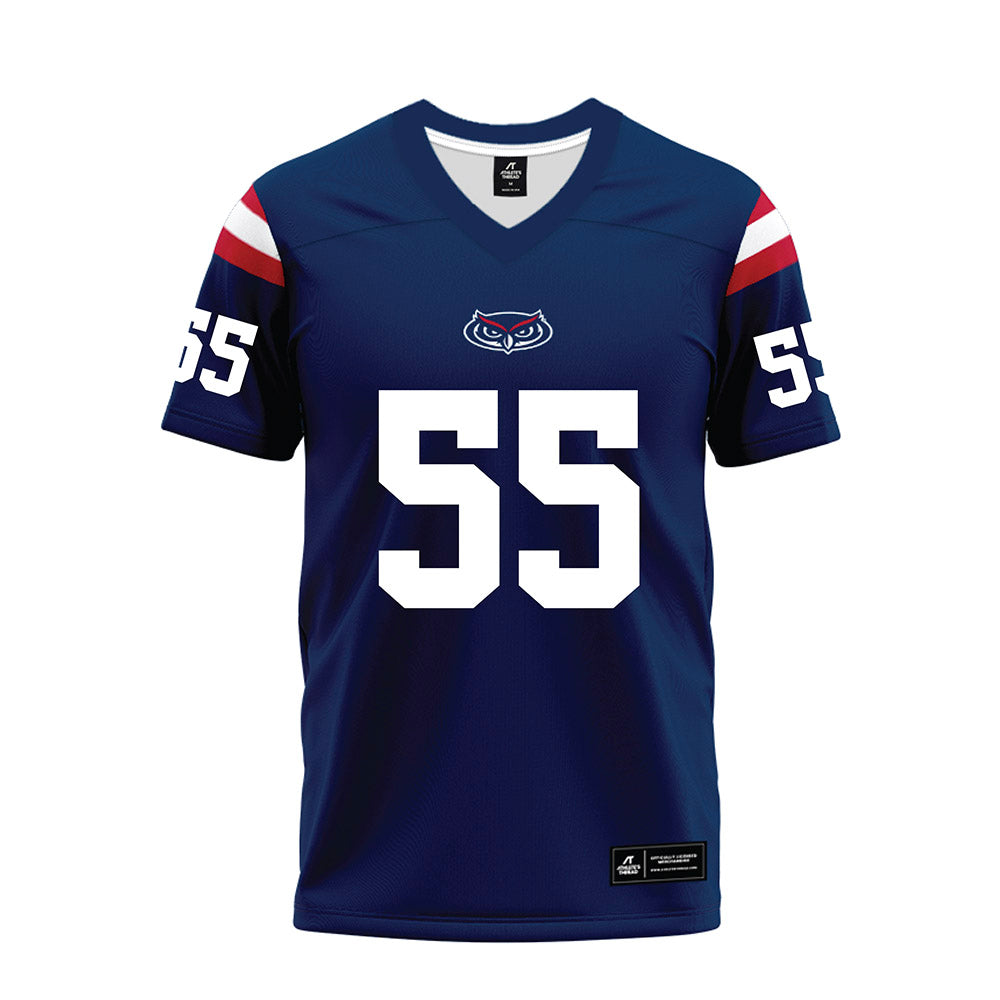 FAU - NCAA Football : QaeShon Sapp - Blue Premium Football Jersey-0