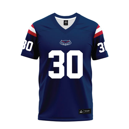 FAU - NCAA Football : Justin Weatherall - Blue Premium Football Jersey-0