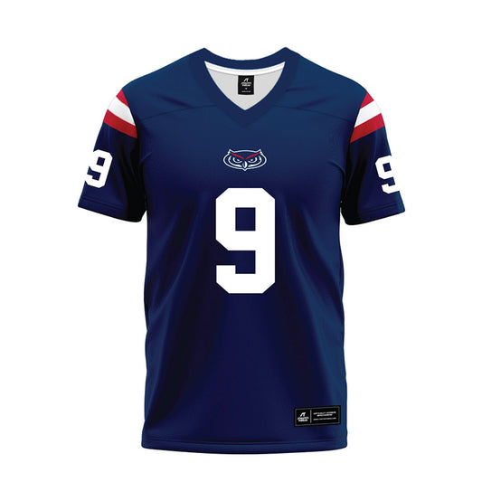 FAU - NCAA Football : Jonathan Bax - Blue Premium Football Jersey-0