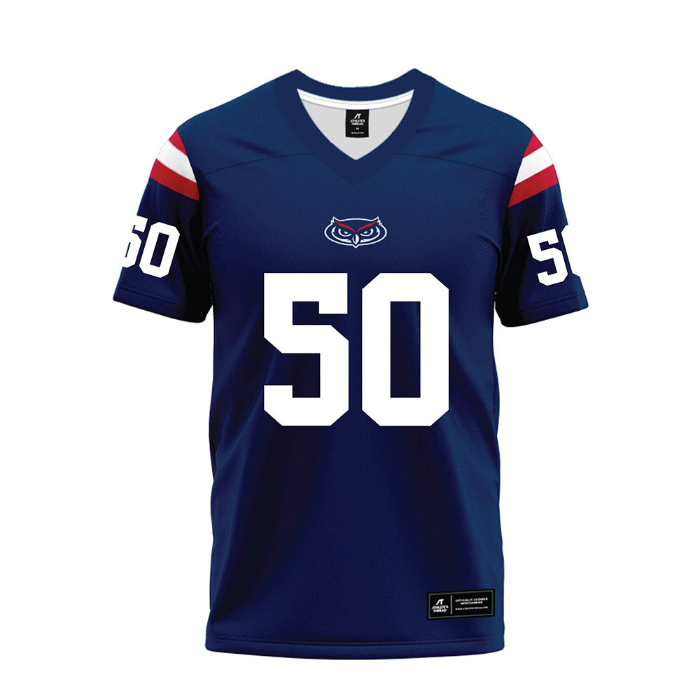 FAU - NCAA Football : Owen Cheatham - Blue Premium Football Jersey-0