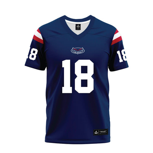 FAU - NCAA Football : Jaden Wheeler - Blue Premium Football Jersey