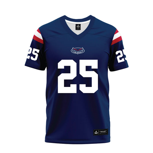 FAU - NCAA Football : Michael Wright - Blue Premium Football Jersey-0