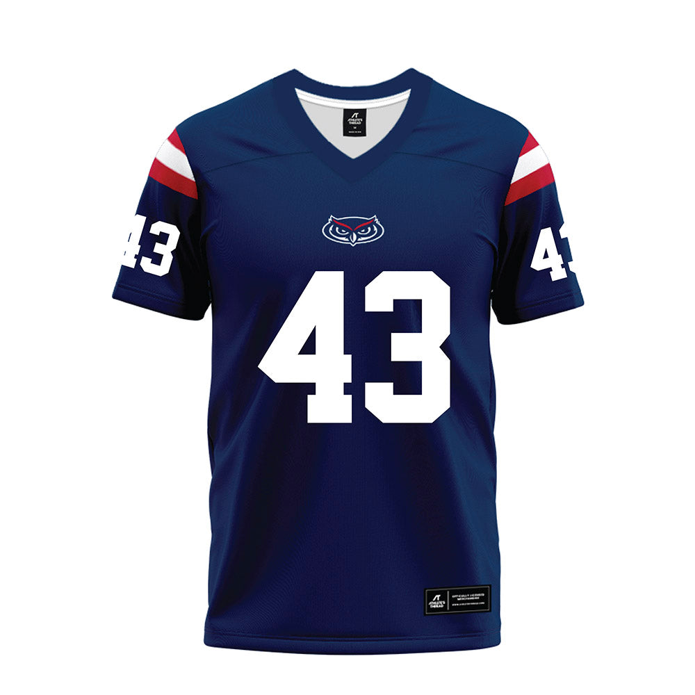 FAU - NCAA Football : Hector Chavez - Blue Premium Football Jersey-0