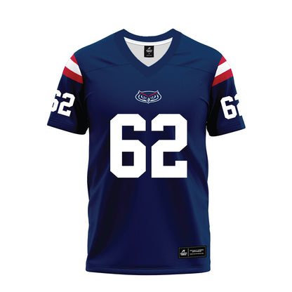 FAU - NCAA Football : Vincent Fiacable - Blue Premium Football Jersey-0