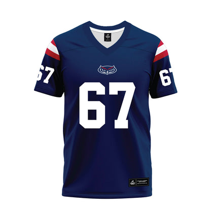 FAU - NCAA Football : Andre Lamas - Blue Premium Football Jersey