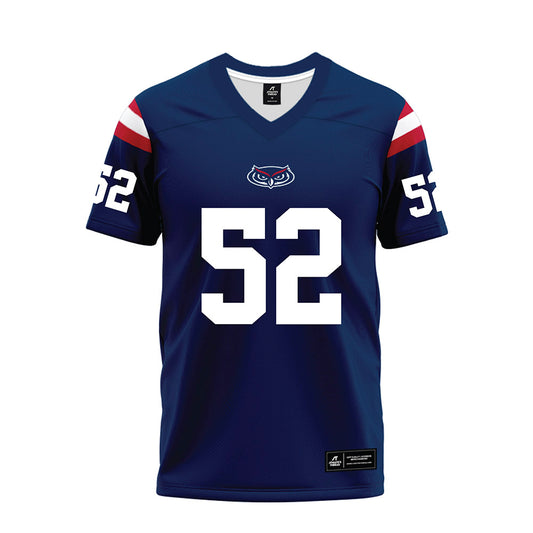 FAU - NCAA Football : Logan Husband - Blue Premium Football Jersey-0