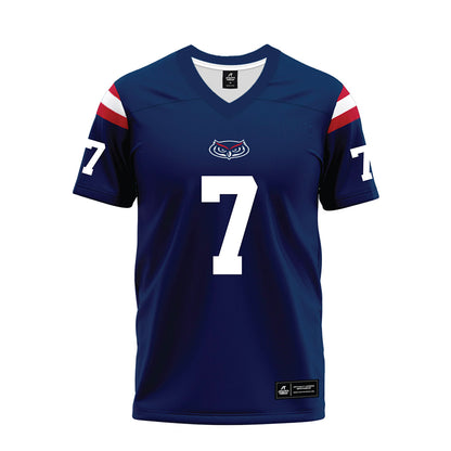 FAU - NCAA Football : Khmari Johnson - Blue Premium Football Jersey-0