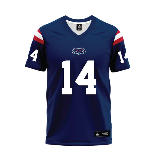FAU - NCAA Football : Jade Card - Blue Premium Football Jersey-0