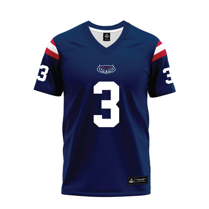 FAU - NCAA Football : Derrick Rogers - Blue Premium Football Jersey-0