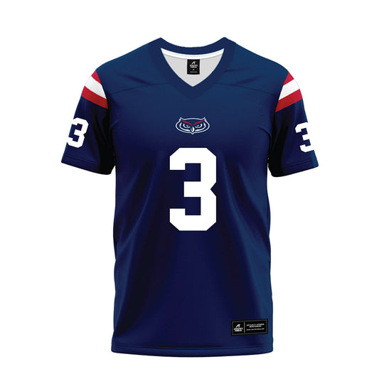 FAU - NCAA Football : Derrick Rogers - Blue Premium Football Jersey-0