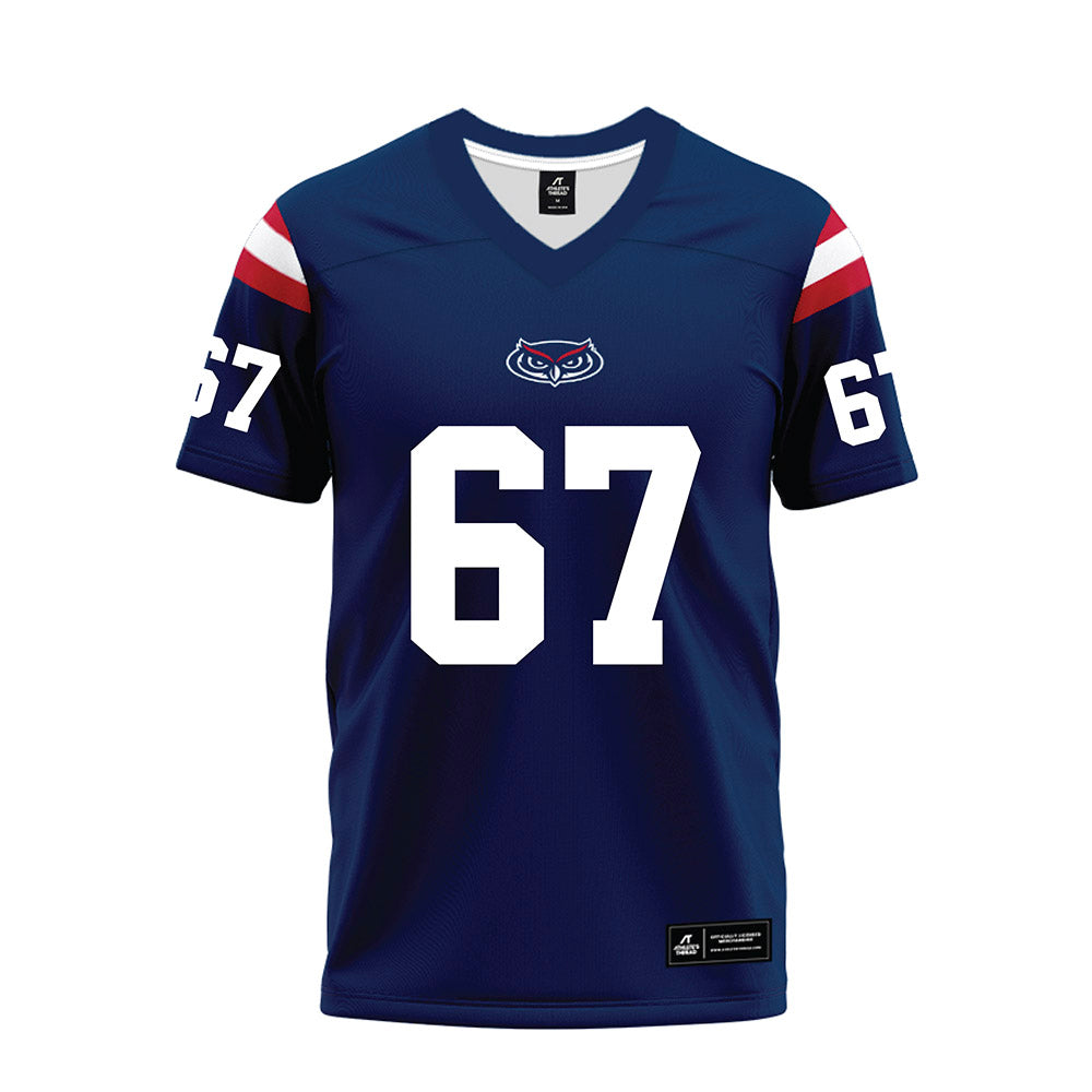 FAU - NCAA Football : Alejandro Schmitt - Blue Premium Football Jersey-0
