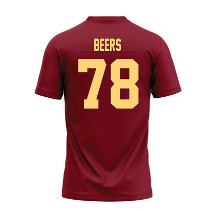 Minnesota - NCAA Football : Ashton Beers - Maroon Premium Football Jersey-1