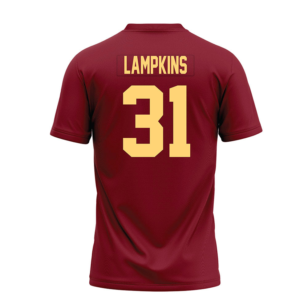 Minnesota - NCAA Football : Jordan Lampkins - Maroon Premium Football Jersey-1