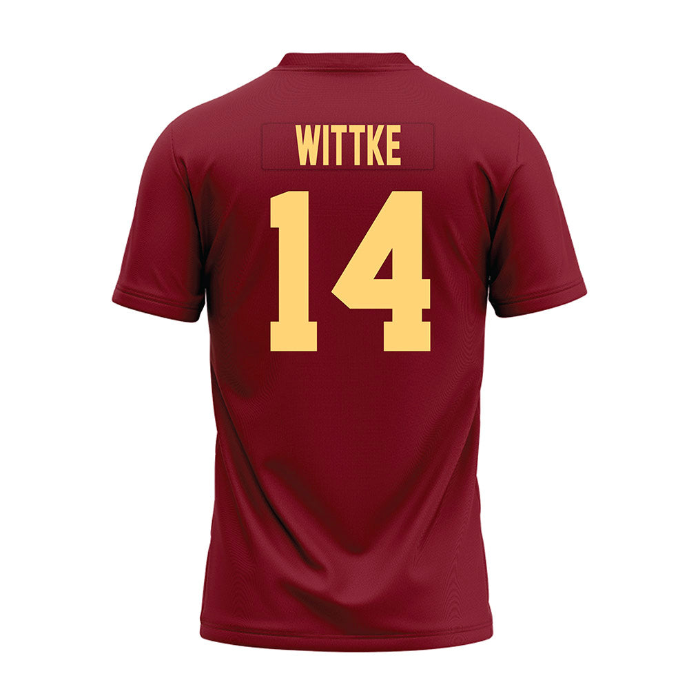 Minnesota - NCAA Football : Dylan Wittke - Maroon Premium Football Jersey-1