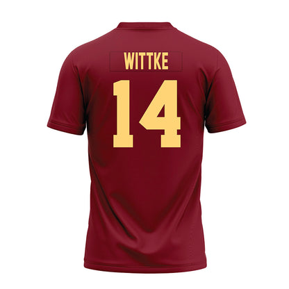 Minnesota - NCAA Football : Dylan Wittke - Maroon Premium Football Jersey-1