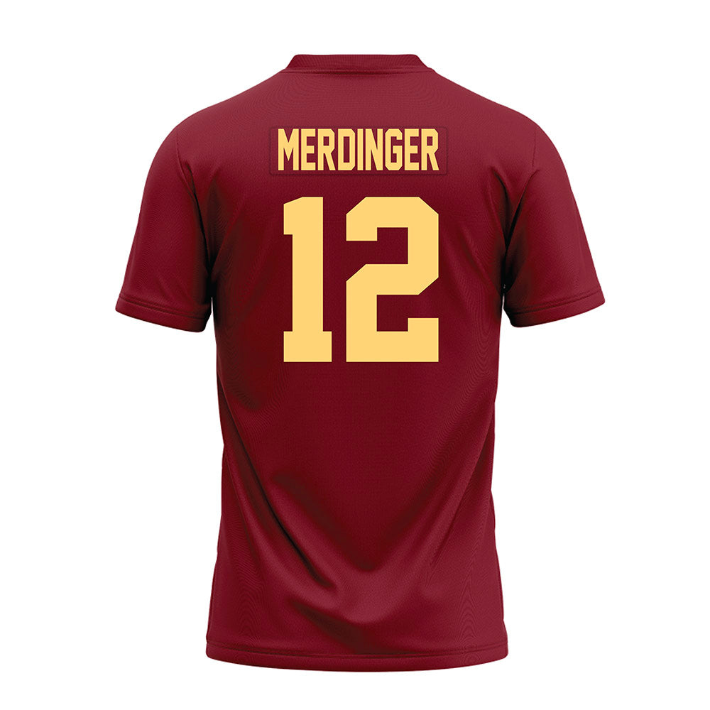 Minnesota - NCAA Football : Michael Merdinger - Maroon Premium Football Jersey-1