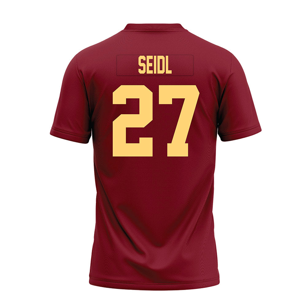 Minnesota - NCAA Football : Simon Seidl - Maroon Premium Football Jersey-1