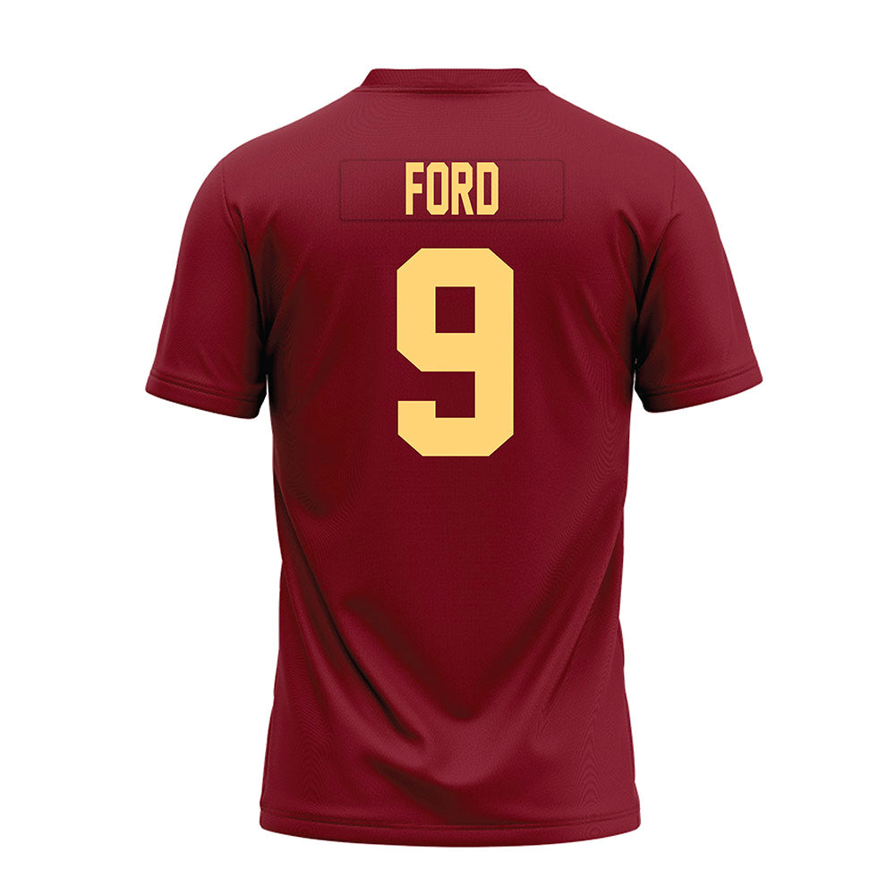 Minnesota - NCAA Football : Xavier Ford - Maroon Premium Football Jersey-1