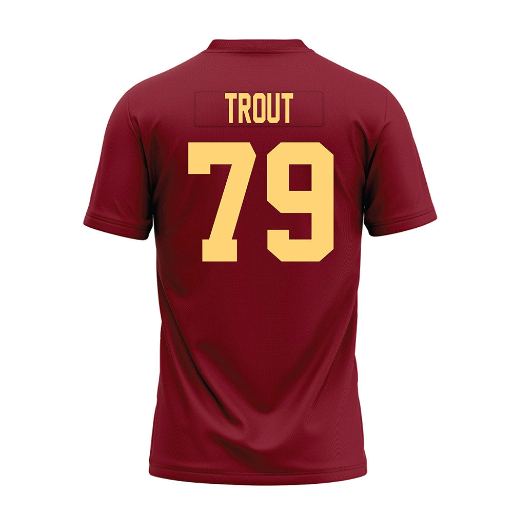 Minnesota - NCAA Football : Andrew Trout - Maroon Premium Football Jersey-1