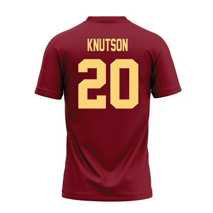 Minnesota - NCAA Football : Parker Knutson - Maroon Premium Football Jersey-1