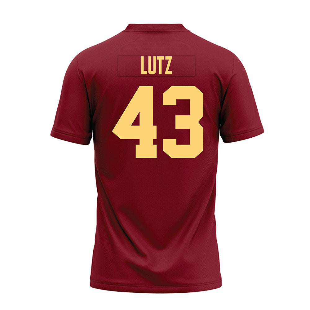 Minnesota - NCAA Football : Jakob Lutz - Maroon Premium Football Jersey-1