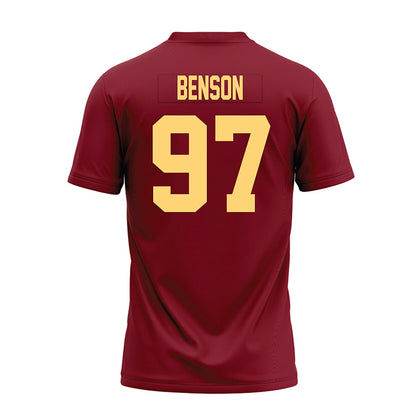 Minnesota - NCAA Football : Jeremiah Benson - Maroon Premium Football Jersey-1