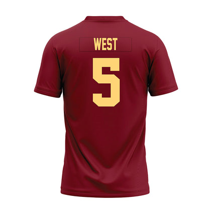 Minnesota - NCAA Football : Aydan West - Maroon Premium Football Jersey-1