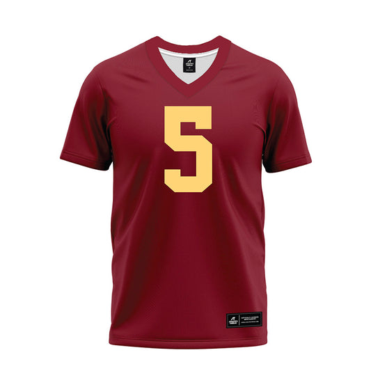Minnesota - NCAA Football : Aydan West - Maroon Premium Football Jersey-0