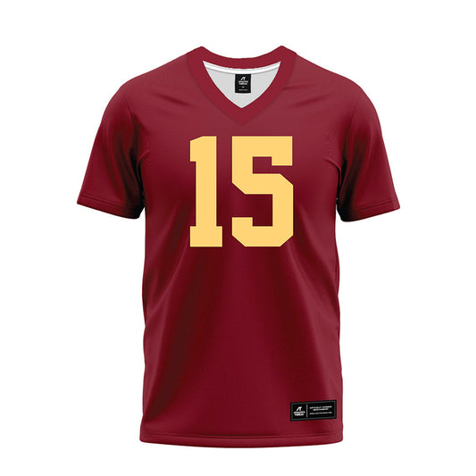 Minnesota - NCAA Football : Owen Lansu - Maroon Premium Football Jersey-0