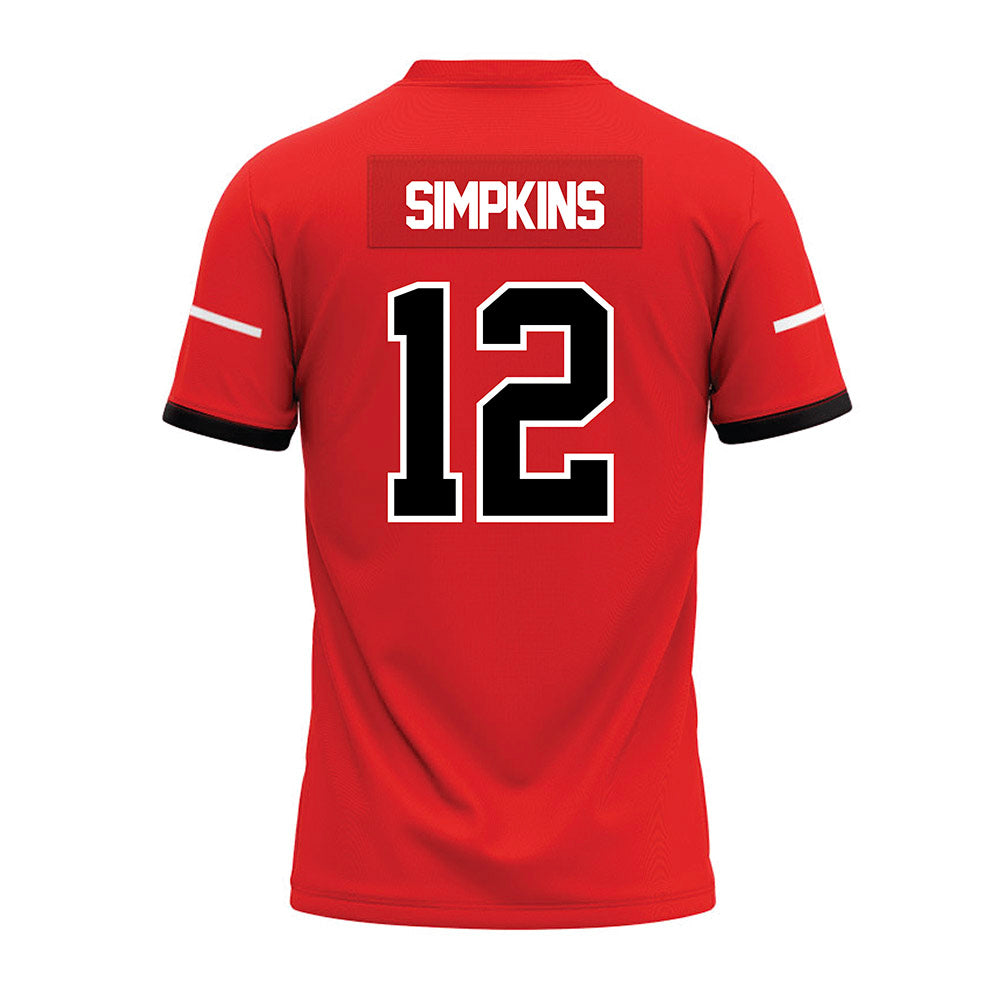 Campbell - NCAA Football : Kaleb Simpkins - Premium Football Jersey-1