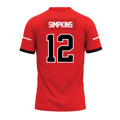 Campbell - NCAA Football : Kaleb Simpkins - Premium Football Jersey-1