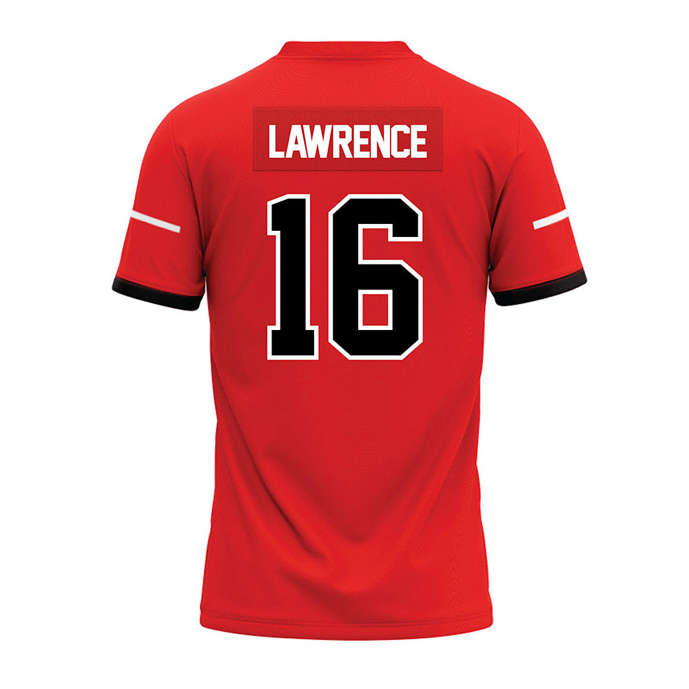 Campbell - NCAA Football : Zachary Lawrence - Premium Football Jersey-1