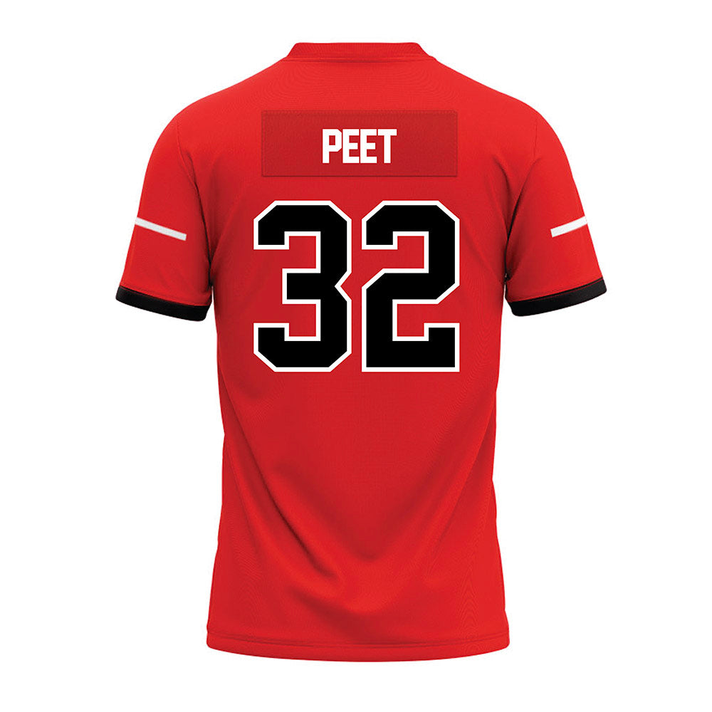 Campbell - NCAA Football : Ex-Avier Peet - Premium Football Jersey-1