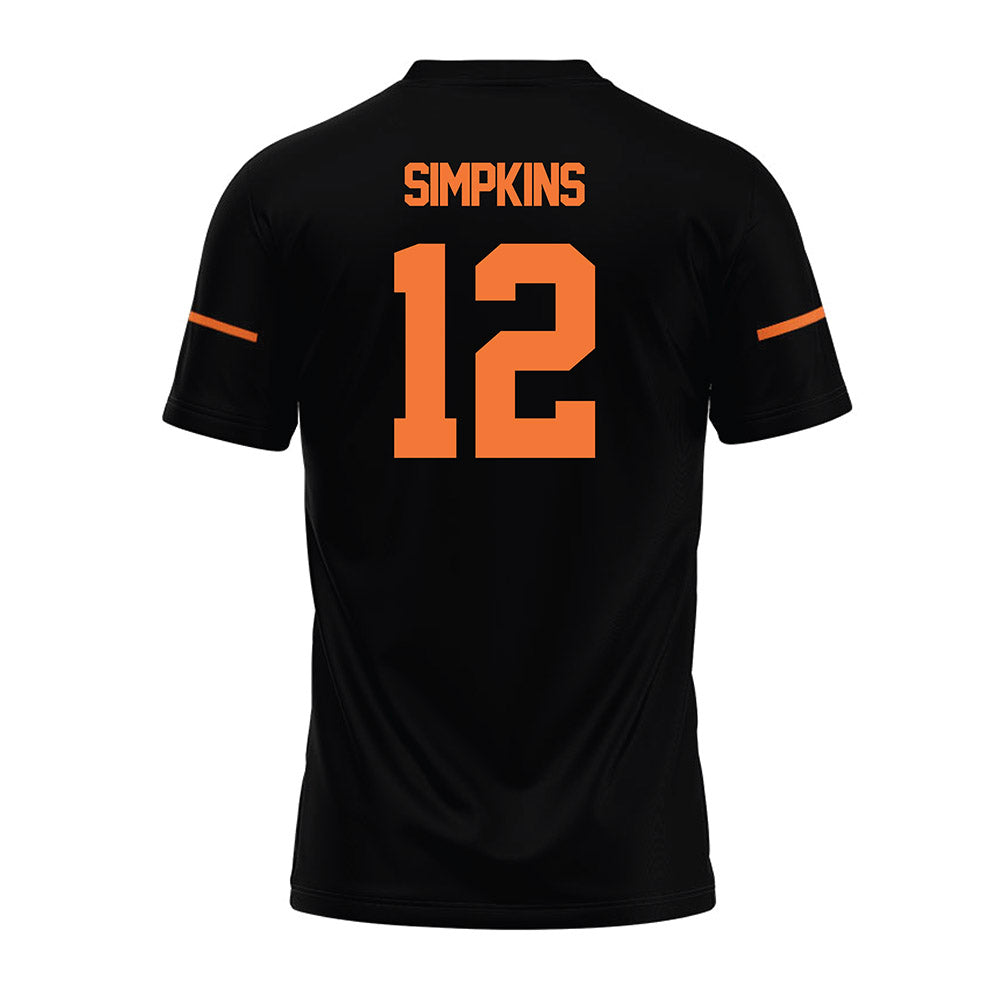 Campbell - NCAA Football : Kaleb Simpkins - Premium Football Jersey-1