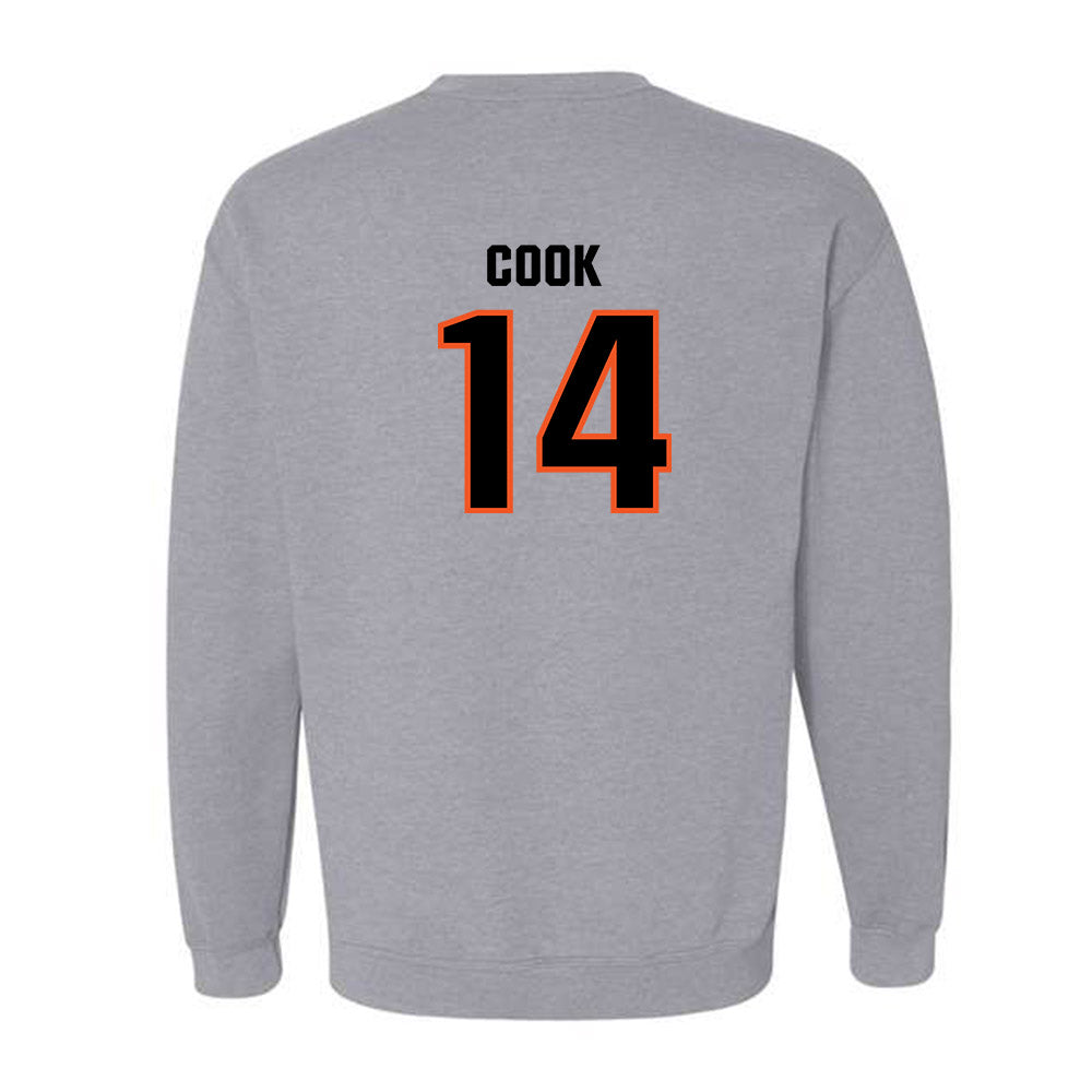 Oklahoma State - NCAA Football : Jeremy Cook - Classic Shersey Crewneck Sweatshirt-1