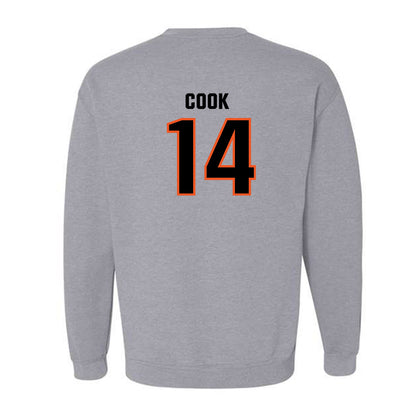 Oklahoma State - NCAA Football : Jeremy Cook - Classic Shersey Crewneck Sweatshirt-1