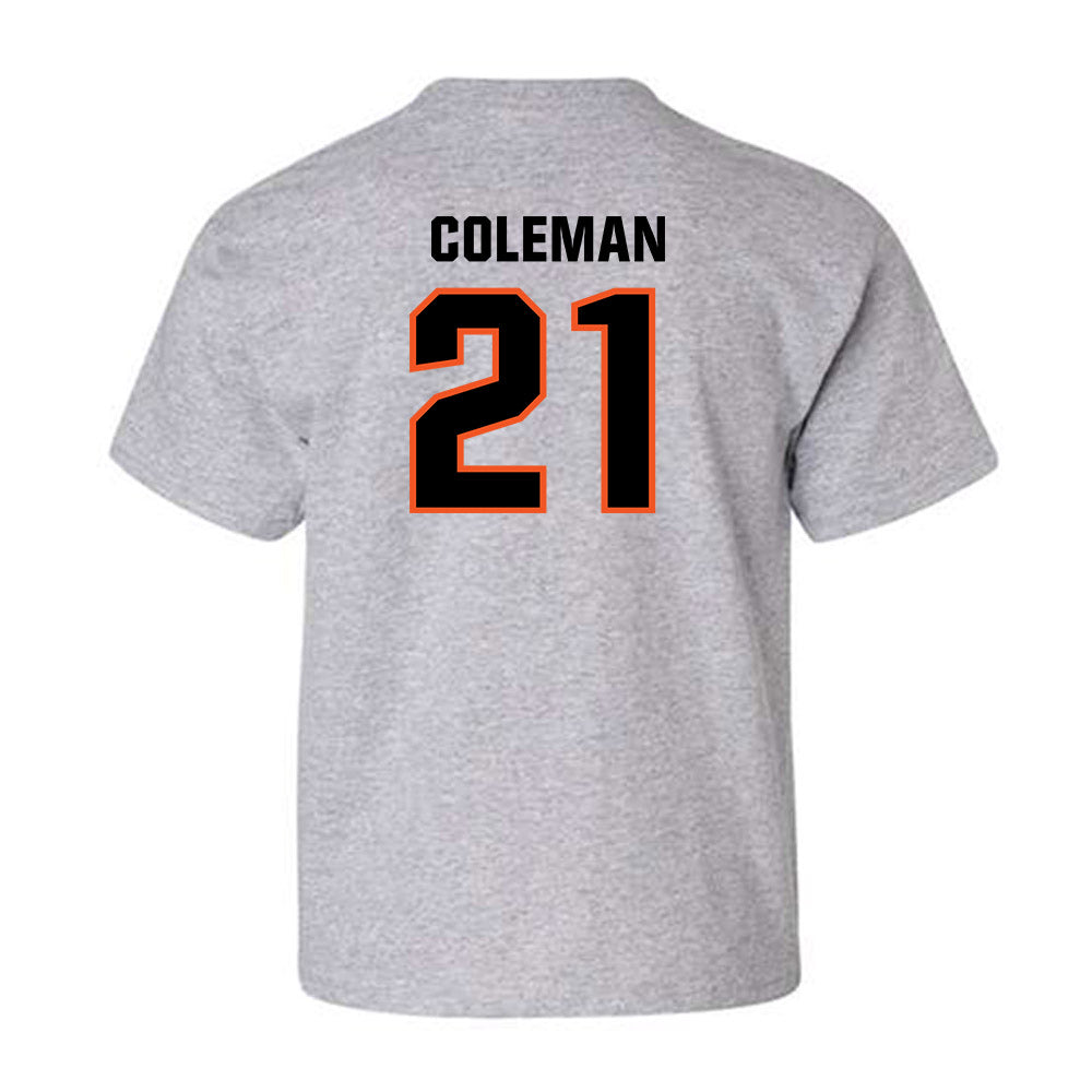 Oklahoma State - NCAA Men's Basketball : Isaiah Coleman - Classic Shersey Youth T-Shirt-1