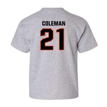 Oklahoma State - NCAA Men's Basketball : Isaiah Coleman - Classic Shersey Youth T-Shirt-1