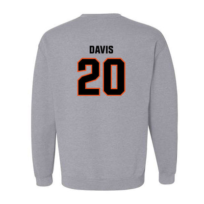 Oklahoma State - NCAA Football : Taurean Davis - Classic Shersey Crewneck Sweatshirt-1