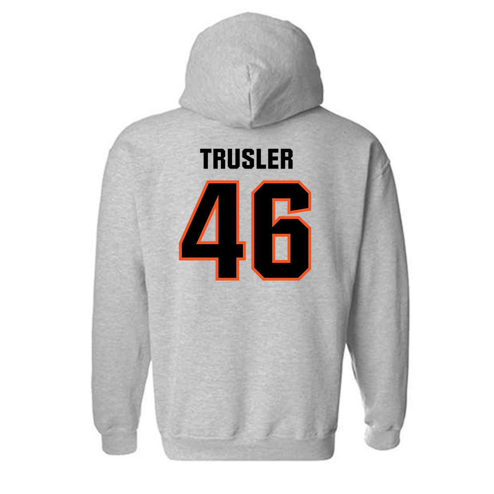 Oklahoma State - NCAA Football : Hunter Trusler - Classic Shersey Hooded Sweatshirt-1